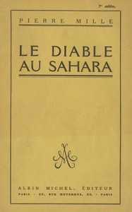 Cover of Le Diable au Sahara by Pierre Mille