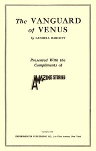 Cover of The vanguard of Venus by Landell Bartlett
