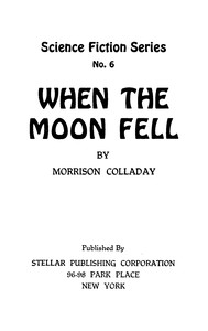 Cover of When the moon fell by Morrison Colladay