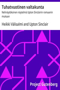 Cover of Tuhatvuotinen valtakunta by Heikki Välisalmi Upton Sinclair