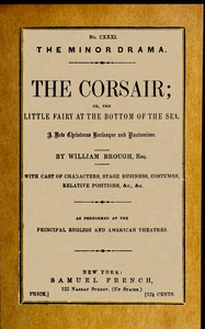 Cover of The corsair; or, the little fairy at the bottom of the sea by William Brough